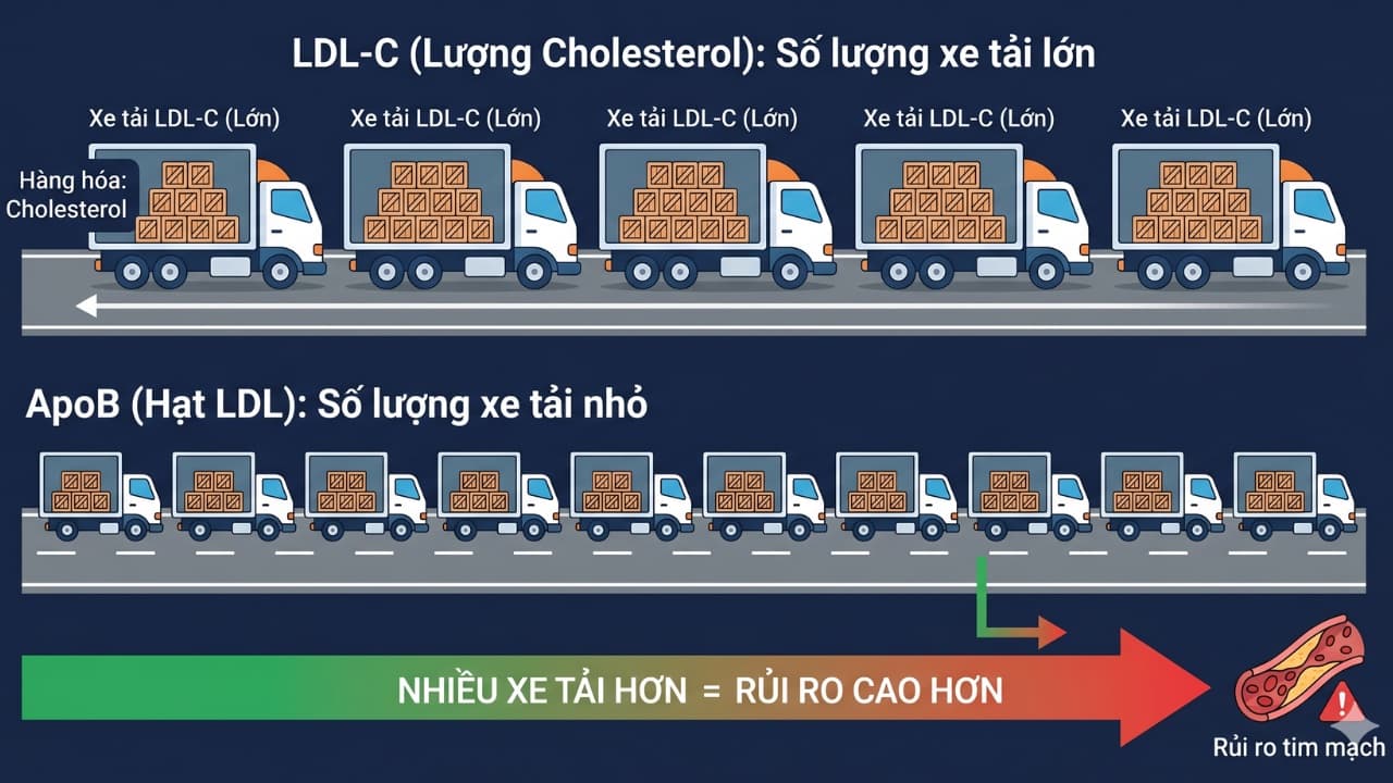 ApoB vs LDL: chỉ số nào dự đoán nguy cơ tim mạch chính xác hơn — hình minh hoạ